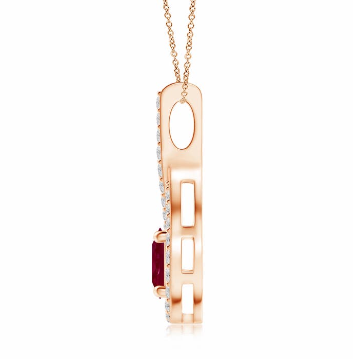 A - Ruby / 1.25 CT / 14 KT Rose Gold