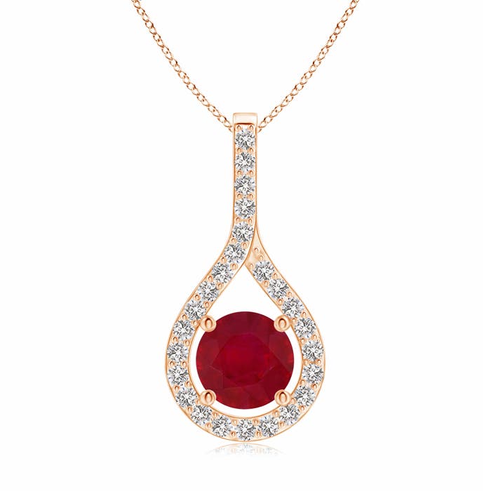 AA - Ruby / 1.25 CT / 14 KT Rose Gold