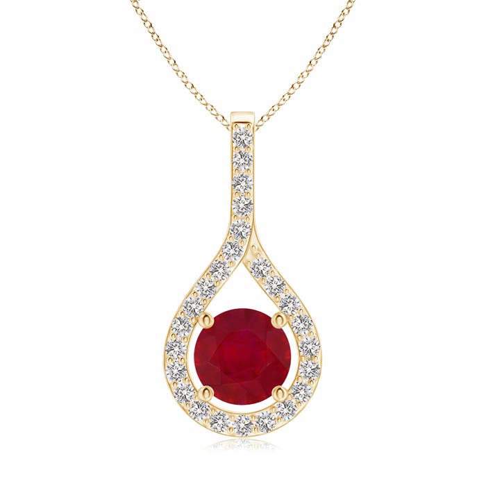 AA - Ruby / 1.25 CT / 14 KT Yellow Gold