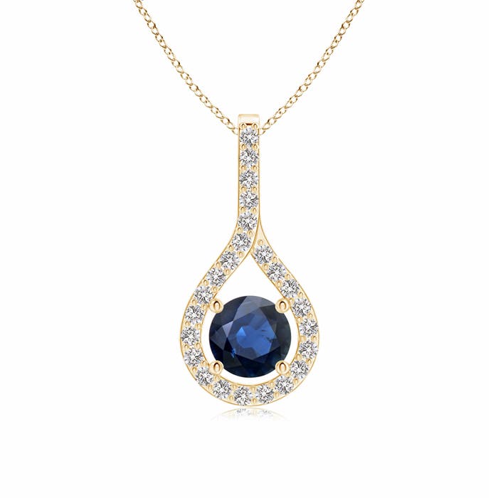 AA - Blue Sapphire / 0.79 CT / 14 KT Yellow Gold