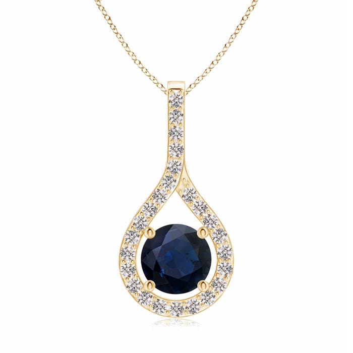 A - Blue Sapphire / 1.25 CT / 14 KT Yellow Gold