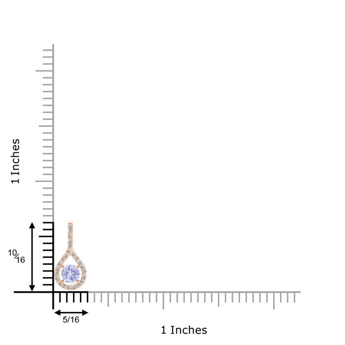 A - Tanzanite / 0.37 CT / 14 KT Rose Gold