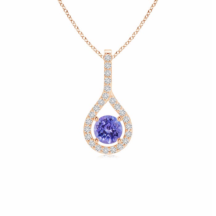 AAA - Tanzanite / 0.37 CT / 14 KT Rose Gold