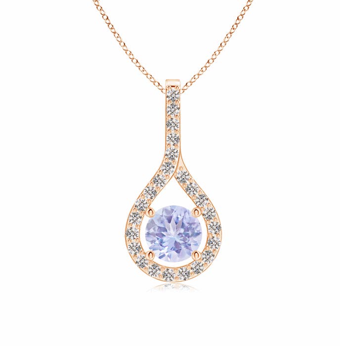 A - Tanzanite / 0.69 CT / 14 KT Rose Gold