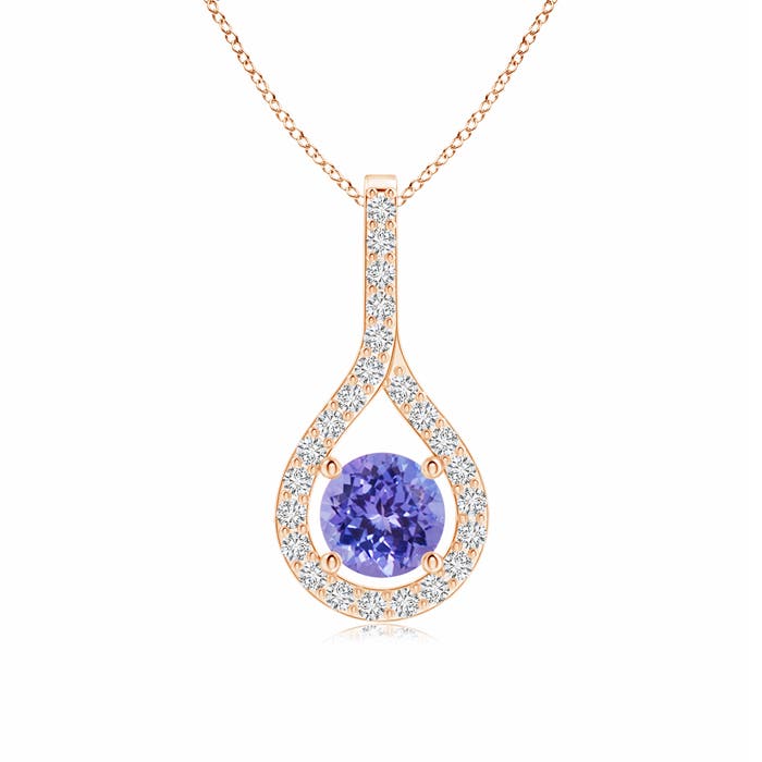 AAA - Tanzanite / 0.69 CT / 14 KT Rose Gold