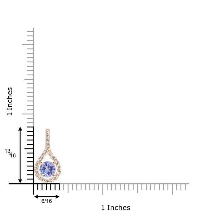 A - Tanzanite / 1.15 CT / 14 KT Rose Gold