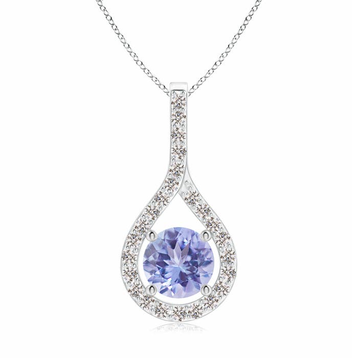 A - Tanzanite / 1.15 CT / 14 KT White Gold