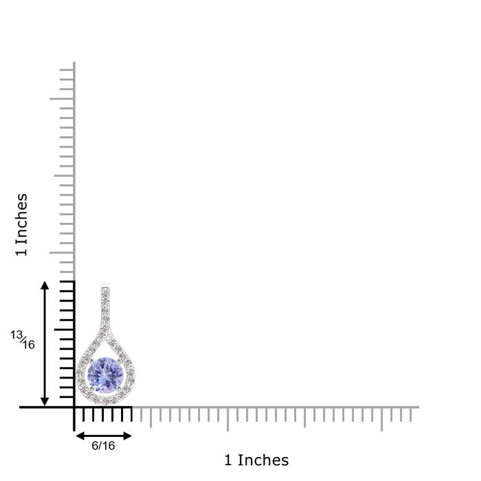 A - Tanzanite / 1.15 CT / 14 KT White Gold