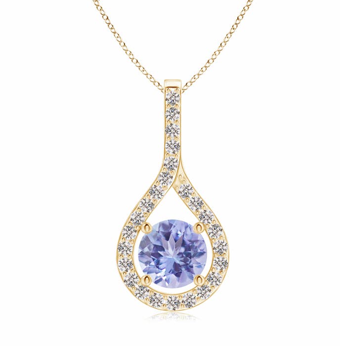 A - Tanzanite / 1.15 CT / 14 KT Yellow Gold