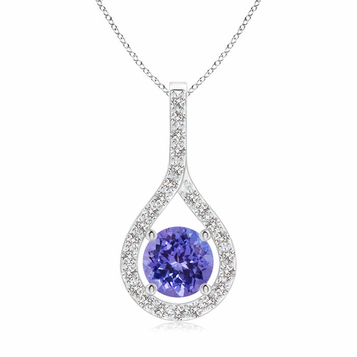 AA - Tanzanite / 1.15 CT / 14 KT White Gold