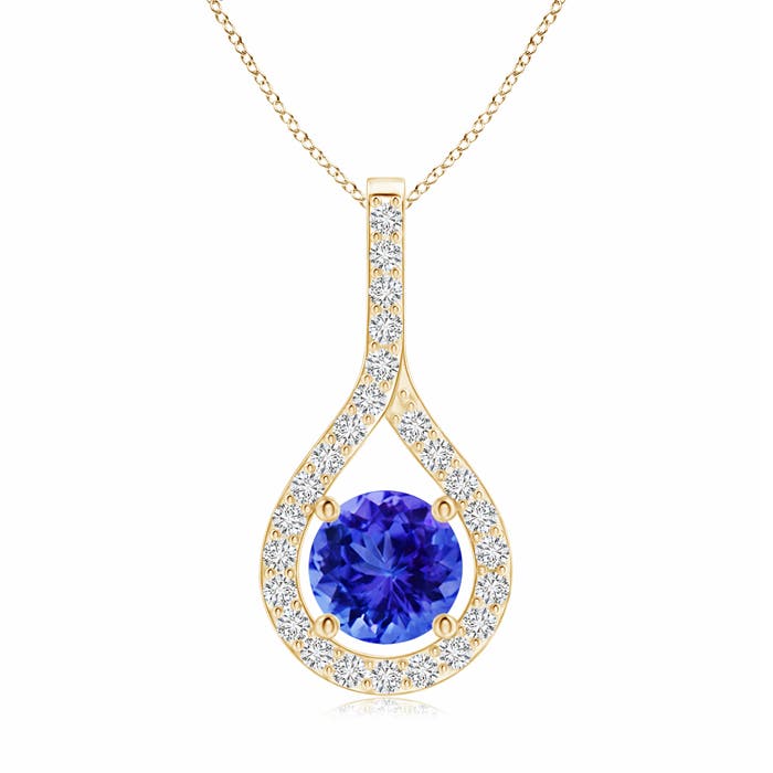 AAA - Tanzanite / 1.15 CT / 14 KT Yellow Gold