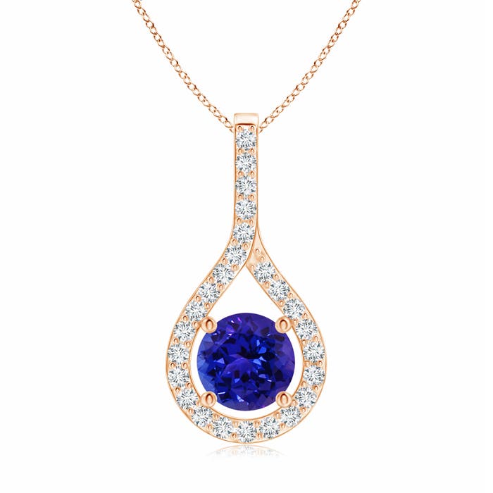 AAAA - Tanzanite / 1.15 CT / 14 KT Rose Gold