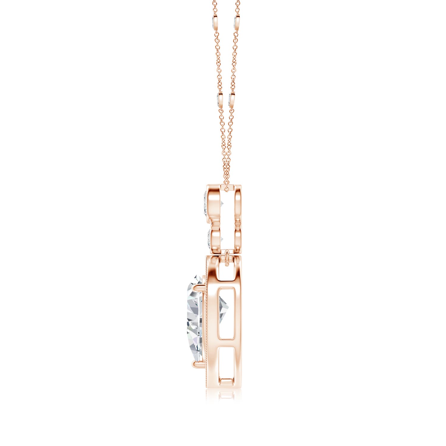 H, SI2 / 2.81 CT / 18 KT Rose Gold