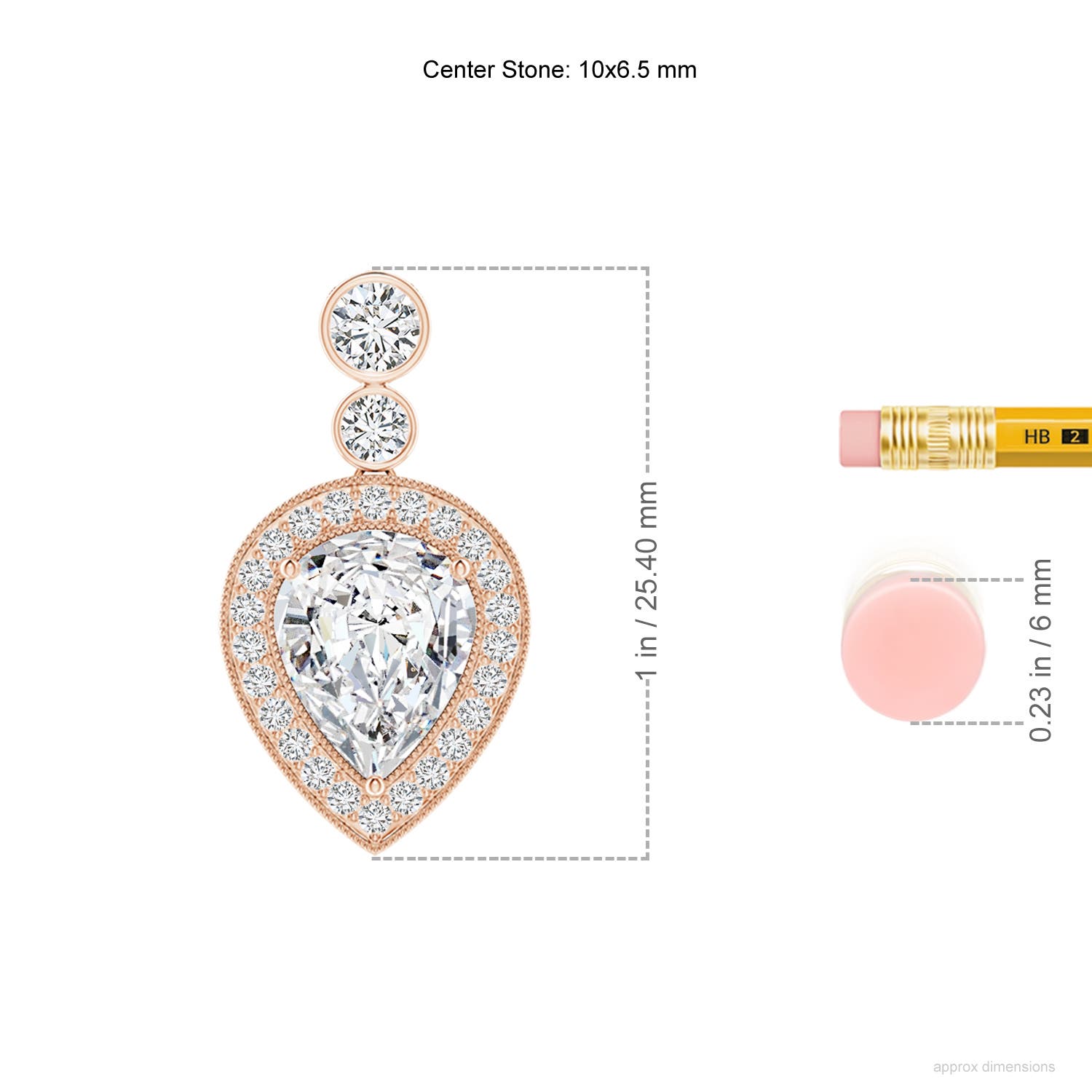 H, SI2 / 2.81 CT / 18 KT Rose Gold