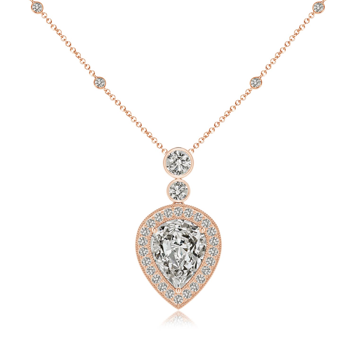 K, I3 / 2.81 CT / 18 KT Rose Gold