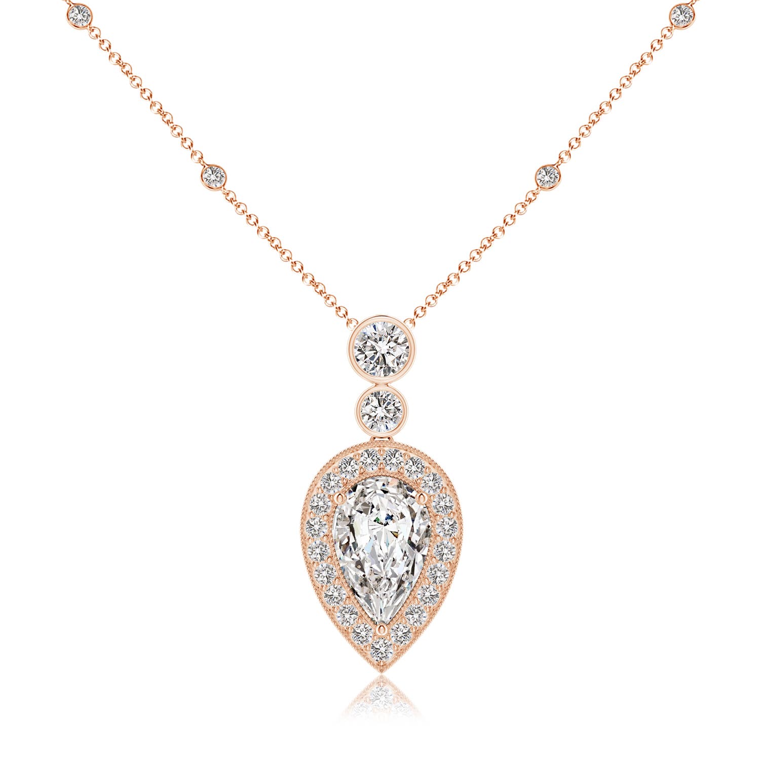 I-J, I1-I2 / 3.85 CT / 18 KT Rose Gold