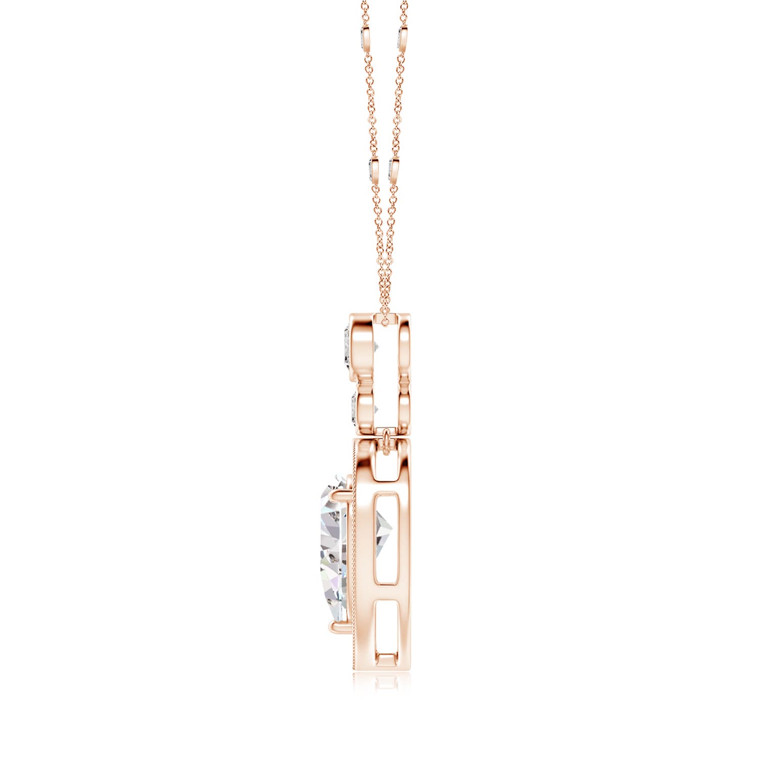 I-J, I1-I2 / 3.85 CT / 18 KT Rose Gold