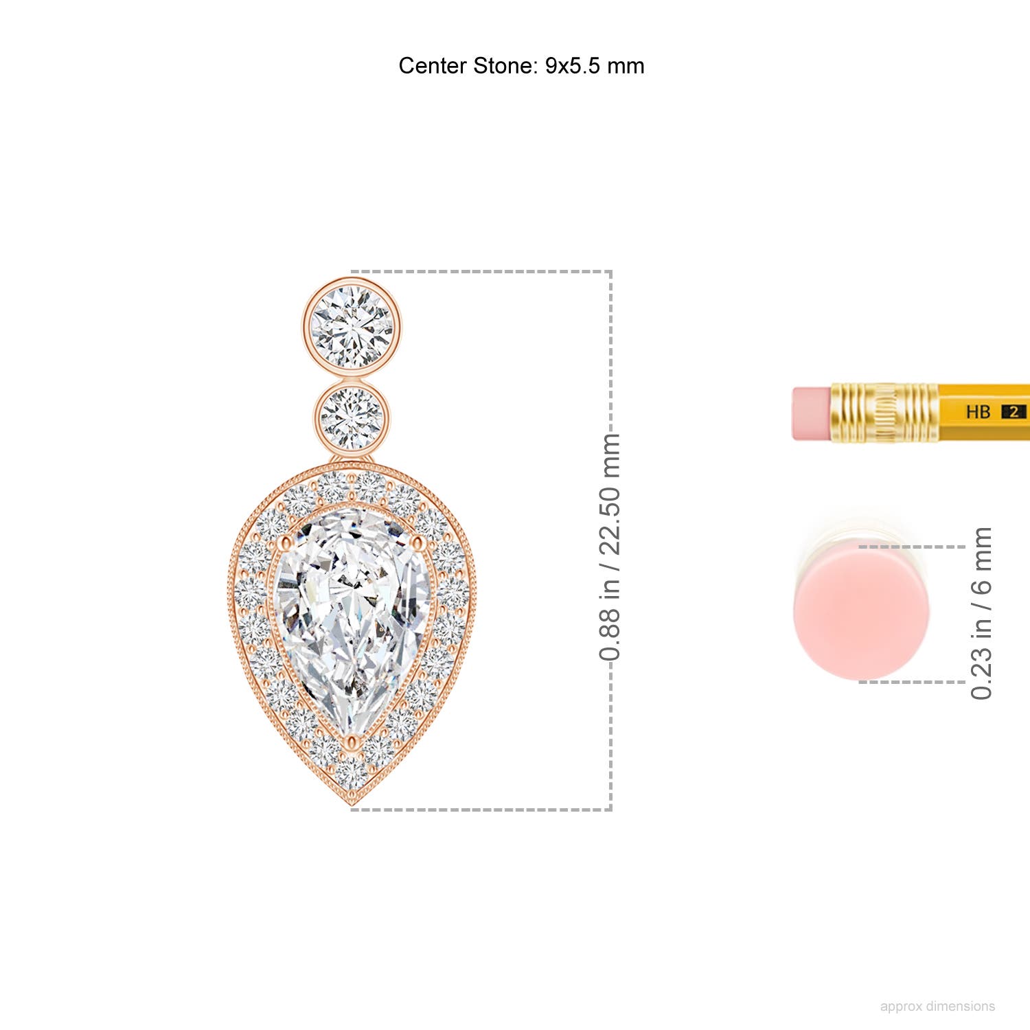 H, SI2 / 1.9 CT / 18 KT Rose Gold