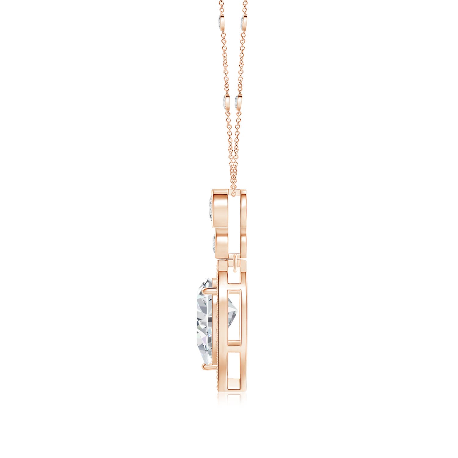 H, SI2 / 1.9 CT / 14 KT Rose Gold