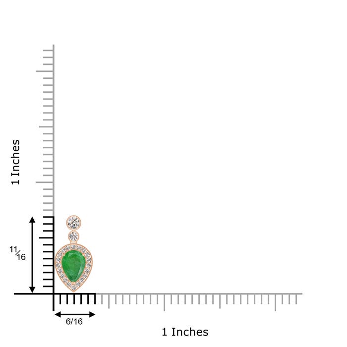 A - Emerald / 1.07 CT / 14 KT Rose Gold