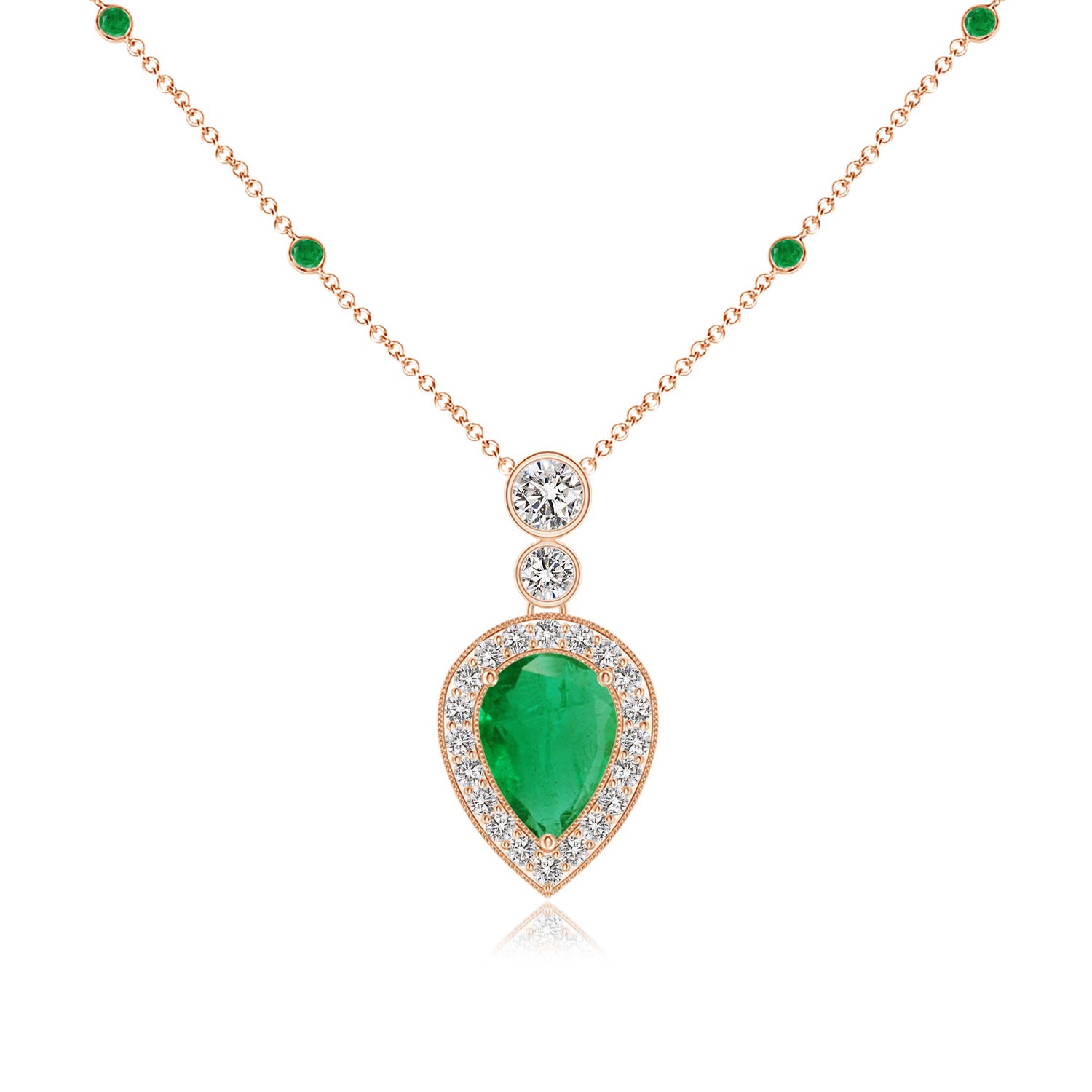 AA - Emerald / 1.07 CT / 14 KT Rose Gold