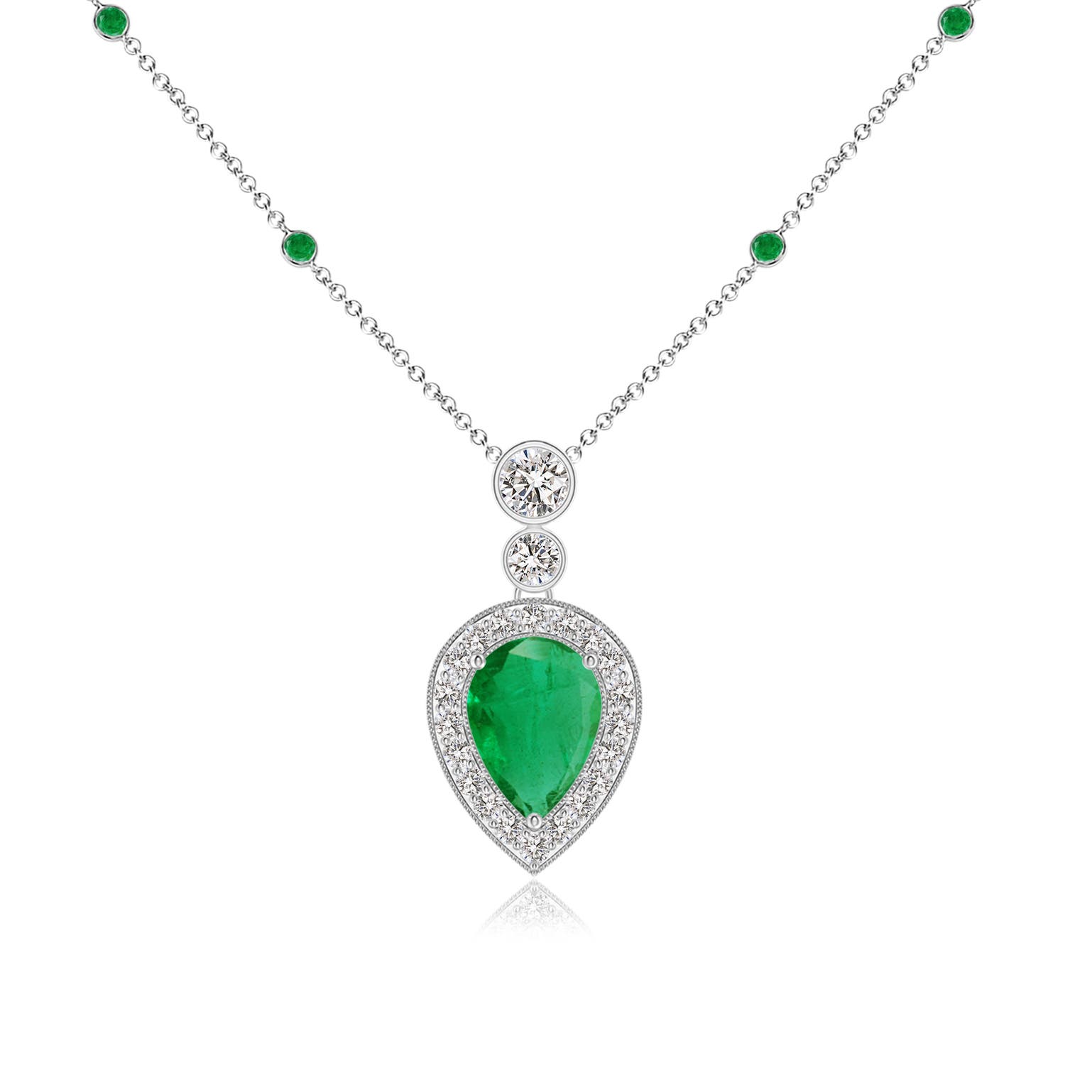 AA - Emerald / 1.07 CT / 14 KT White Gold