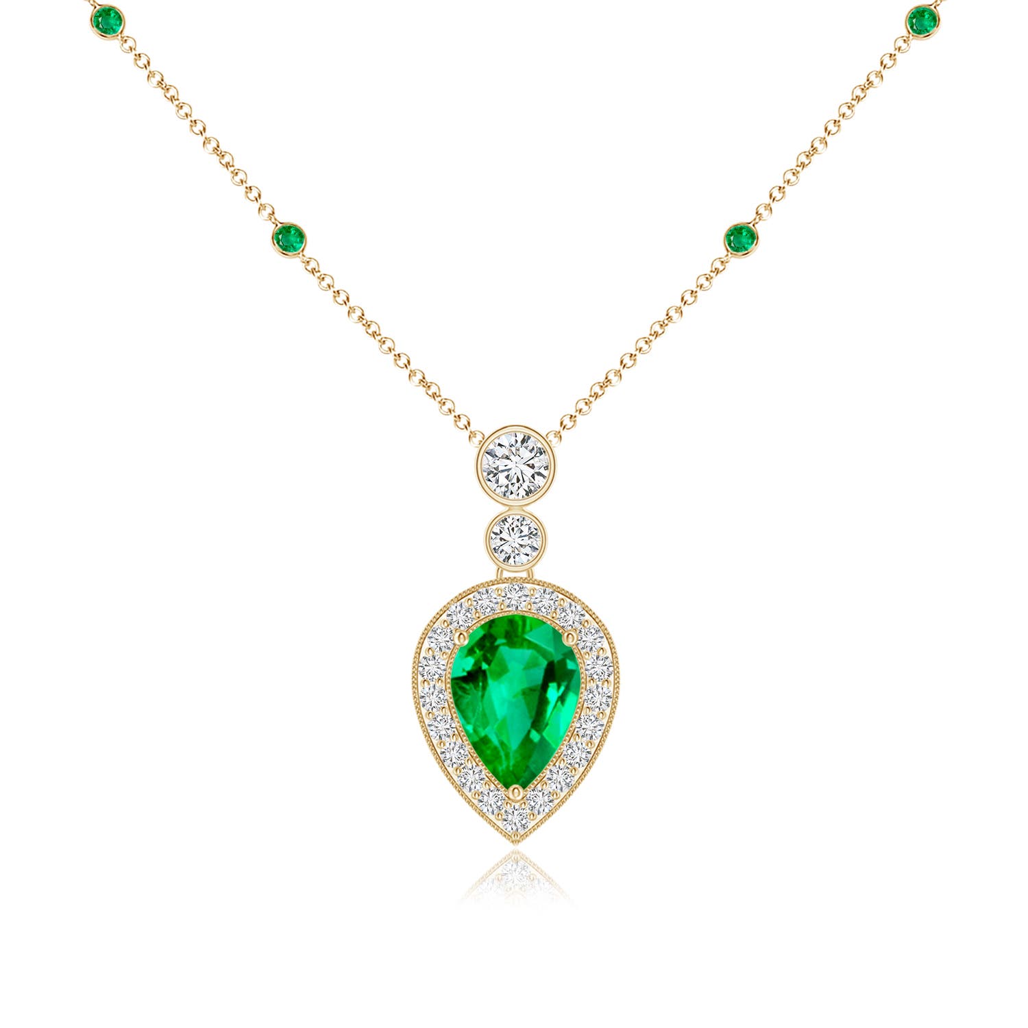 AAA - Emerald / 1.07 CT / 14 KT Yellow Gold