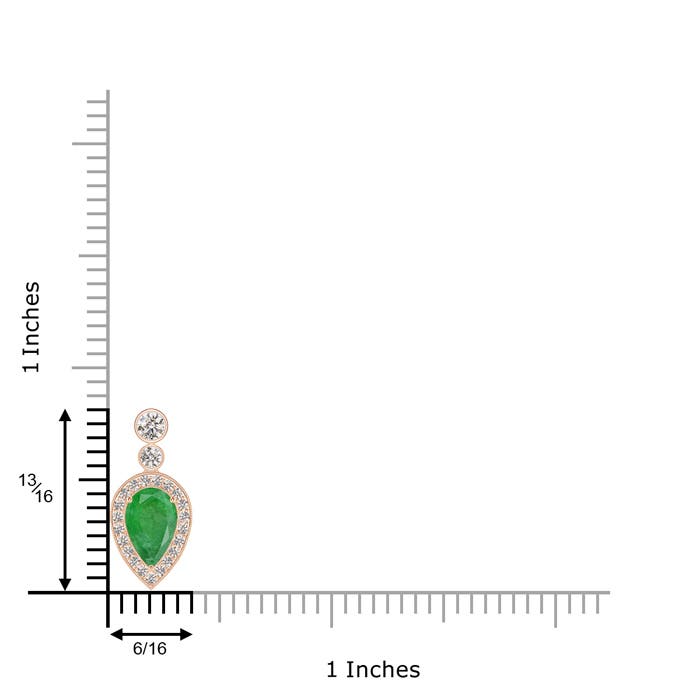 A - Emerald / 1.36 CT / 14 KT Rose Gold