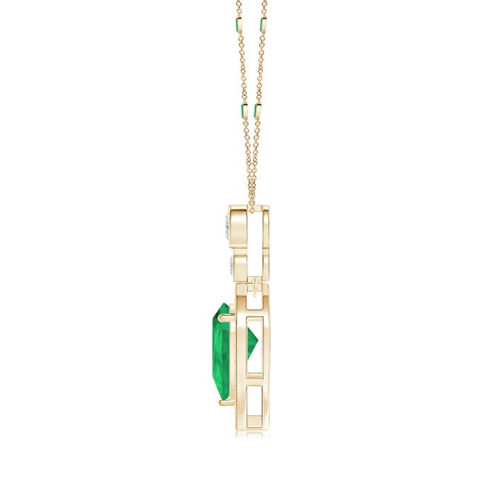 A - Emerald / 1.36 CT / 14 KT Yellow Gold