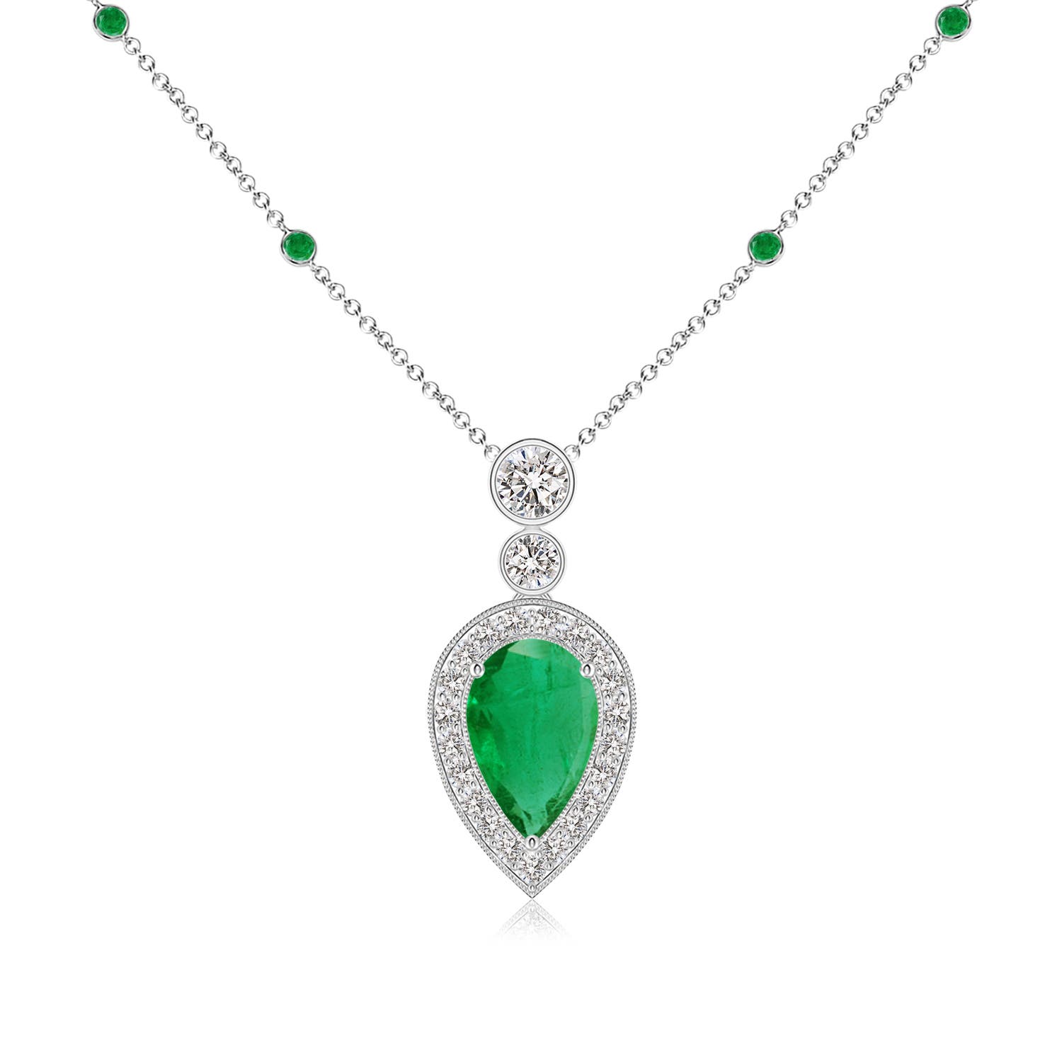 AA - Emerald / 1.36 CT / 14 KT White Gold