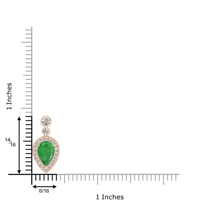 A - Emerald / 2.04 CT / 14 KT Rose Gold