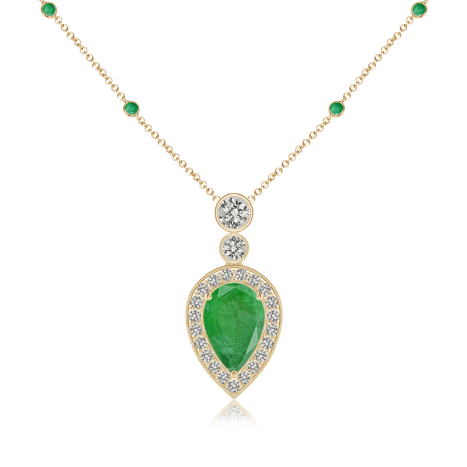 A - Emerald / 2.04 CT / 14 KT Yellow Gold