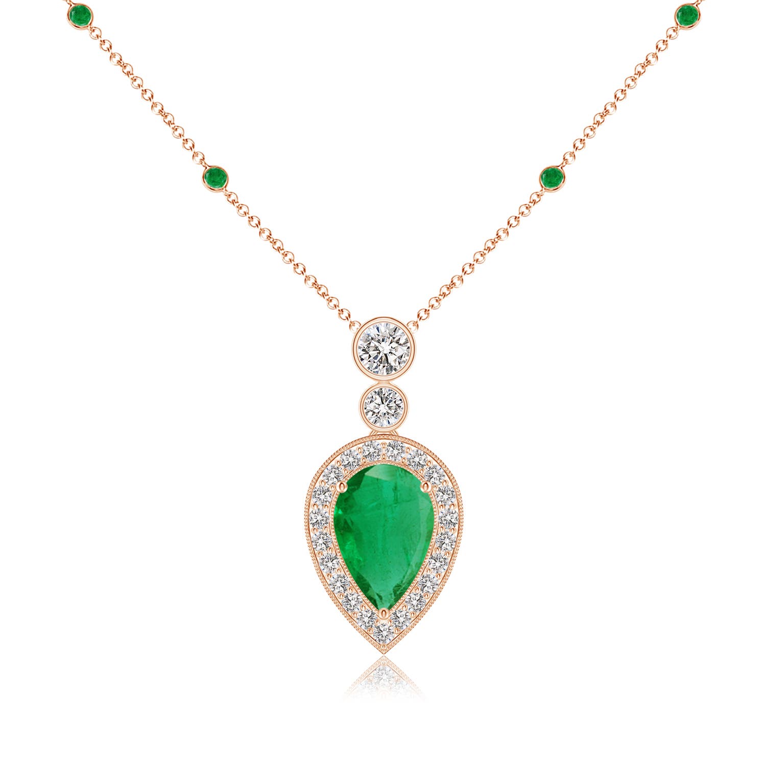 AA - Emerald / 2.04 CT / 14 KT Rose Gold