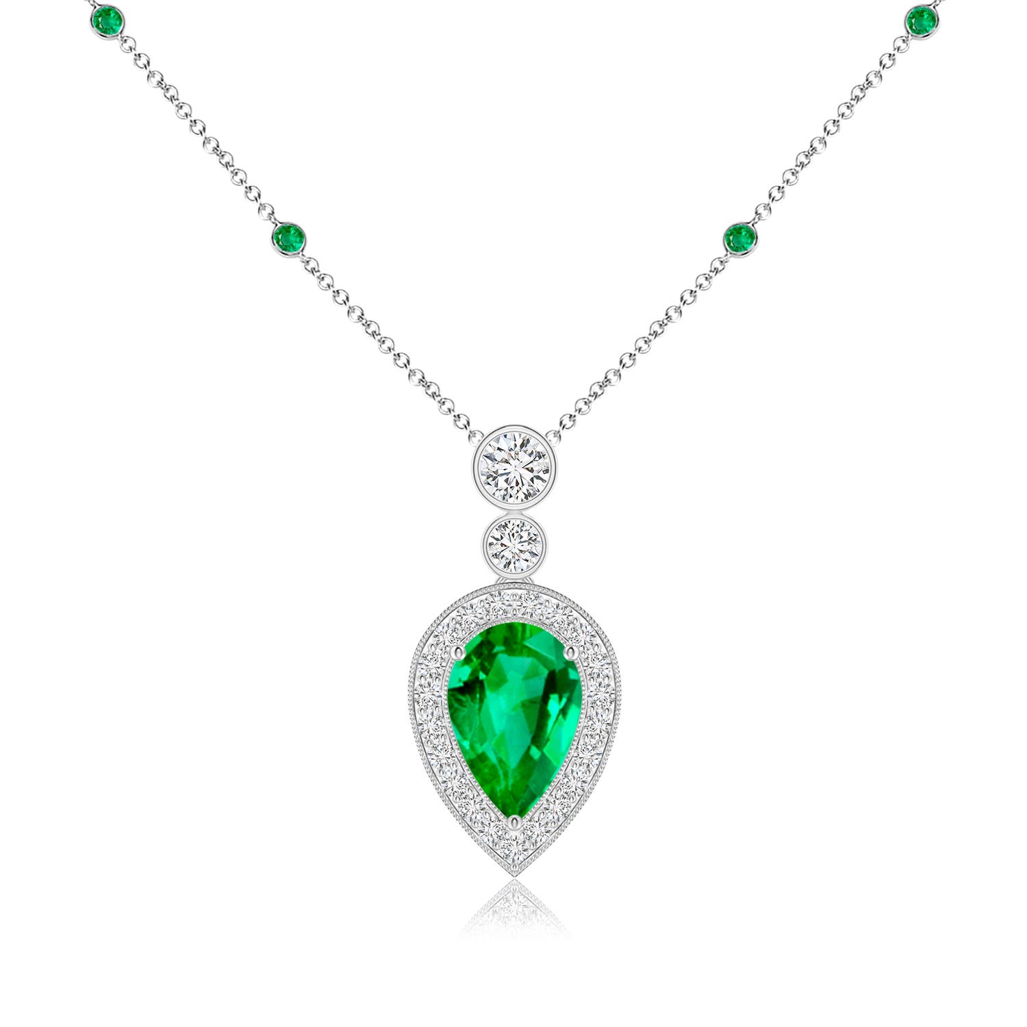 AAA - Emerald / 2.04 CT / 14 KT White Gold