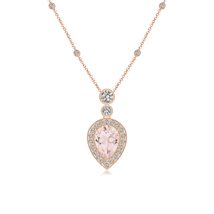 A - Morganite / 1.09 CT / 14 KT Rose Gold