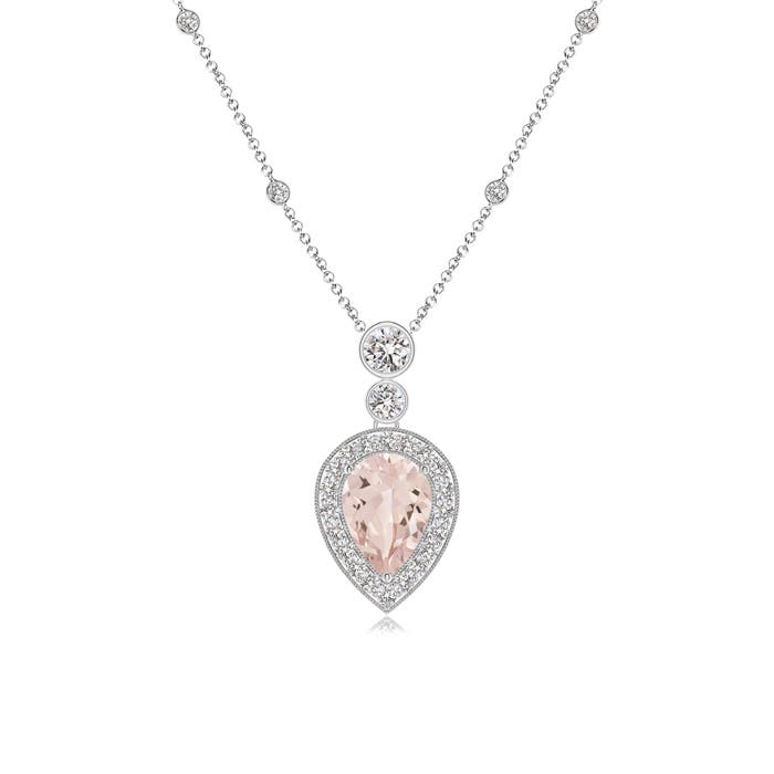 AA - Morganite / 1.09 CT / 14 KT White Gold