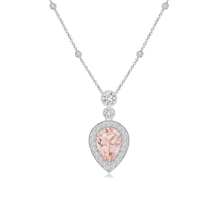 AAA - Morganite / 1.09 CT / 14 KT White Gold