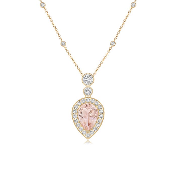 AAA - Morganite / 1.09 CT / 14 KT Yellow Gold