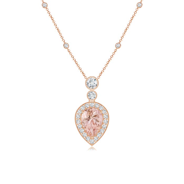 AAAA - Morganite / 1.09 CT / 14 KT Rose Gold