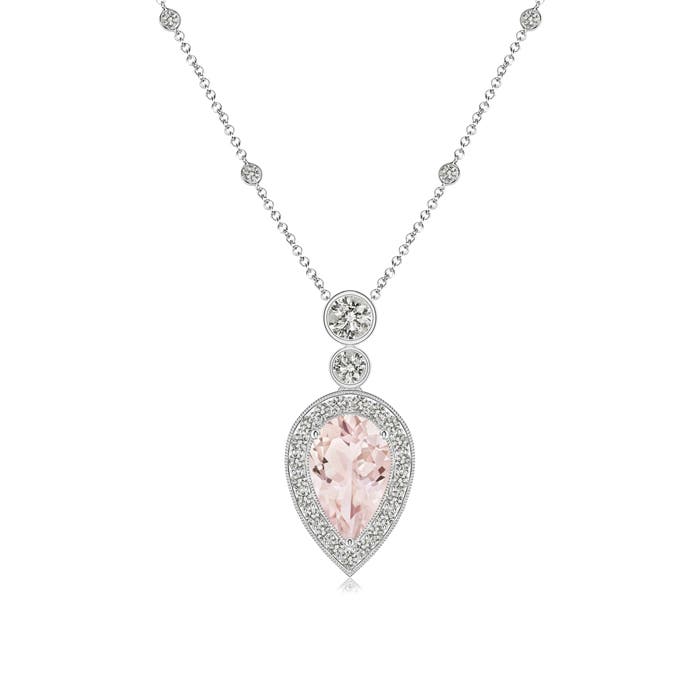 A - Morganite / 1.58 CT / 14 KT White Gold