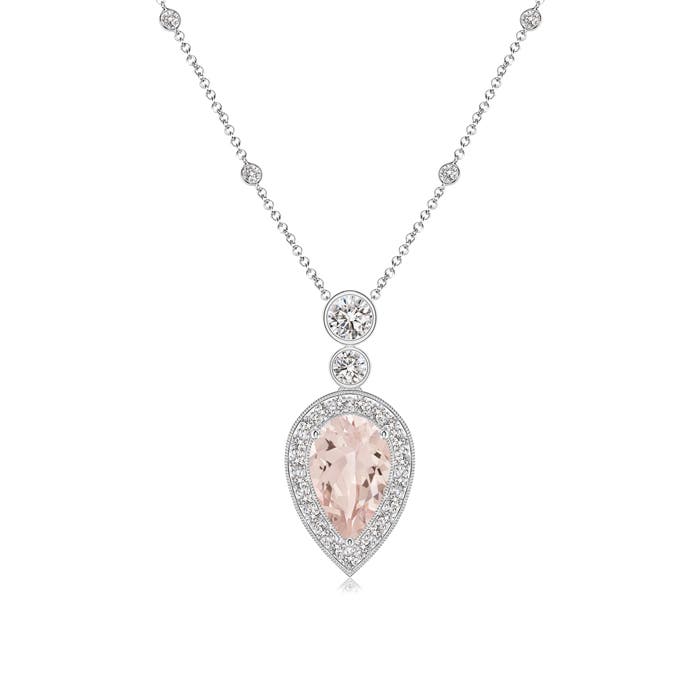 AA - Morganite / 1.58 CT / 14 KT White Gold