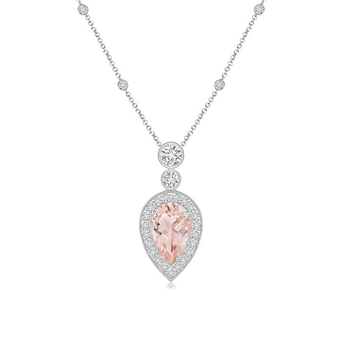 AAA - Morganite / 1.58 CT / 14 KT White Gold