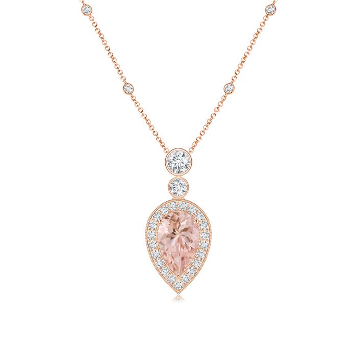 AAAA - Morganite / 1.58 CT / 14 KT Rose Gold