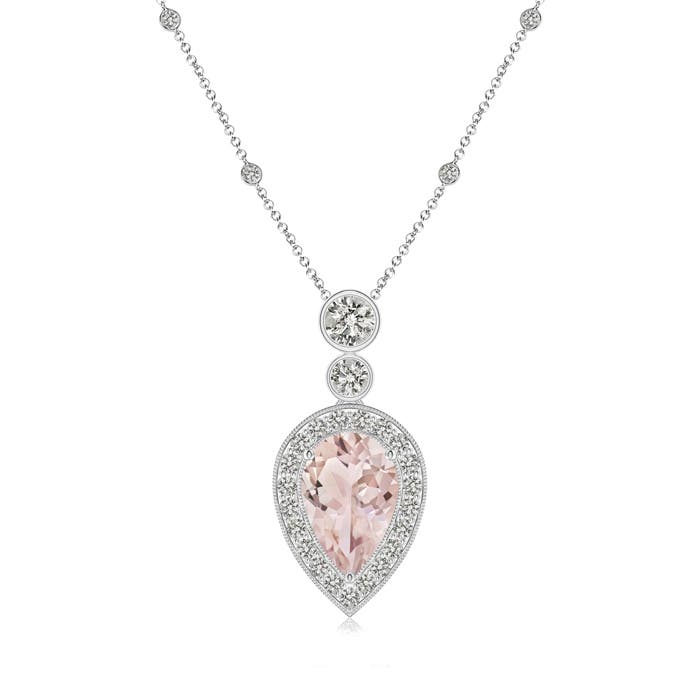 A - Morganite / 2.01 CT / 14 KT White Gold