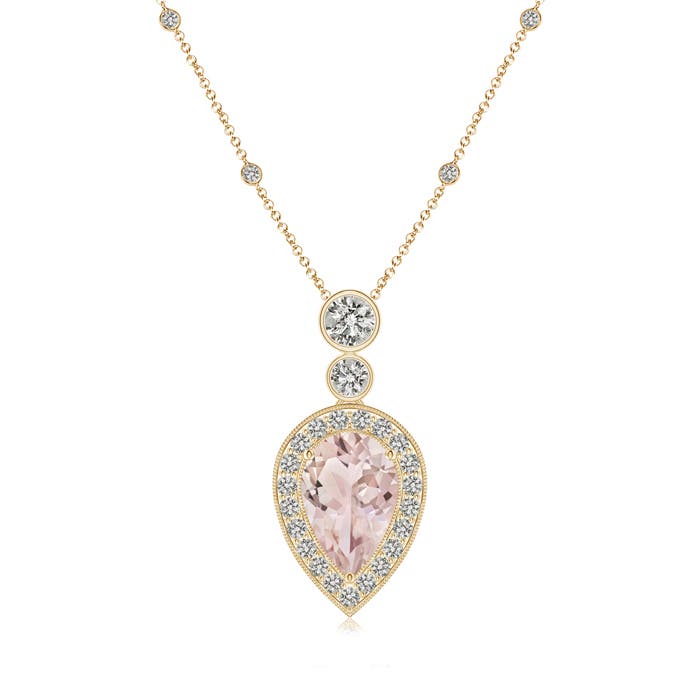 A - Morganite / 2.01 CT / 14 KT Yellow Gold