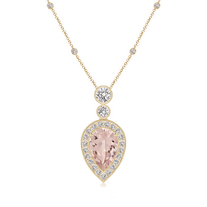 AA - Morganite / 2.01 CT / 14 KT Yellow Gold