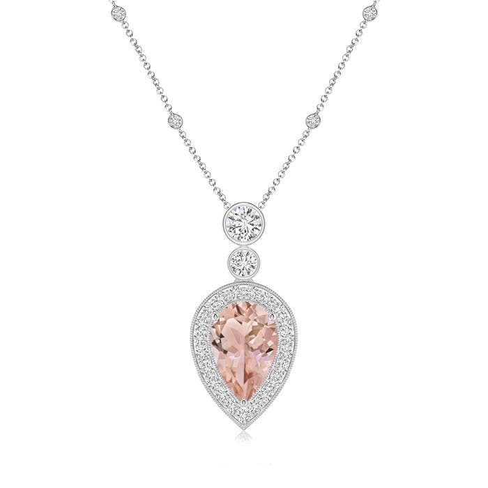 AAA - Morganite / 2.01 CT / 14 KT White Gold