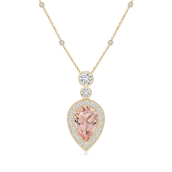 AAA - Morganite / 2.01 CT / 14 KT Yellow Gold