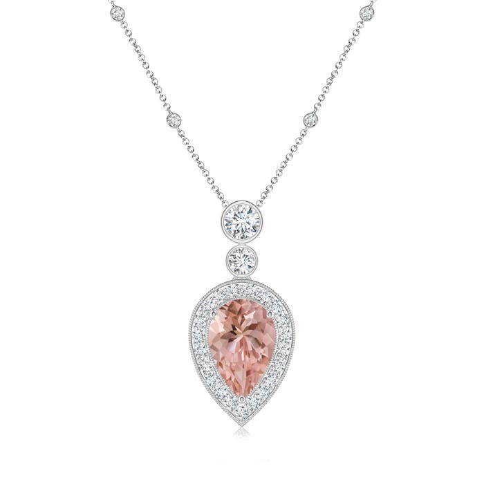 AAAA - Morganite / 2.01 CT / 14 KT White Gold