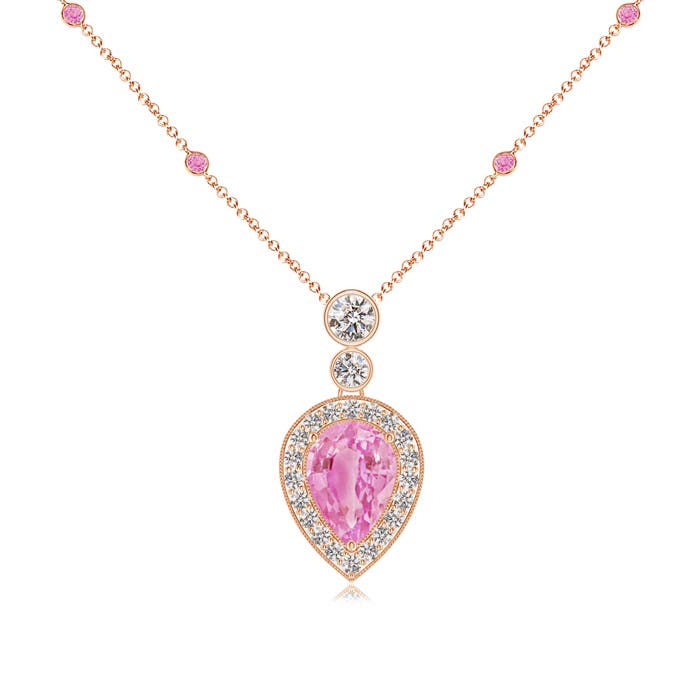 A - Pink Sapphire / 1.3 CT / 14 KT Rose Gold